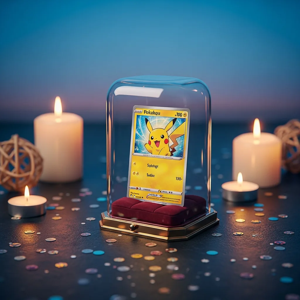 Carte Pikachu anniversaire commémorative